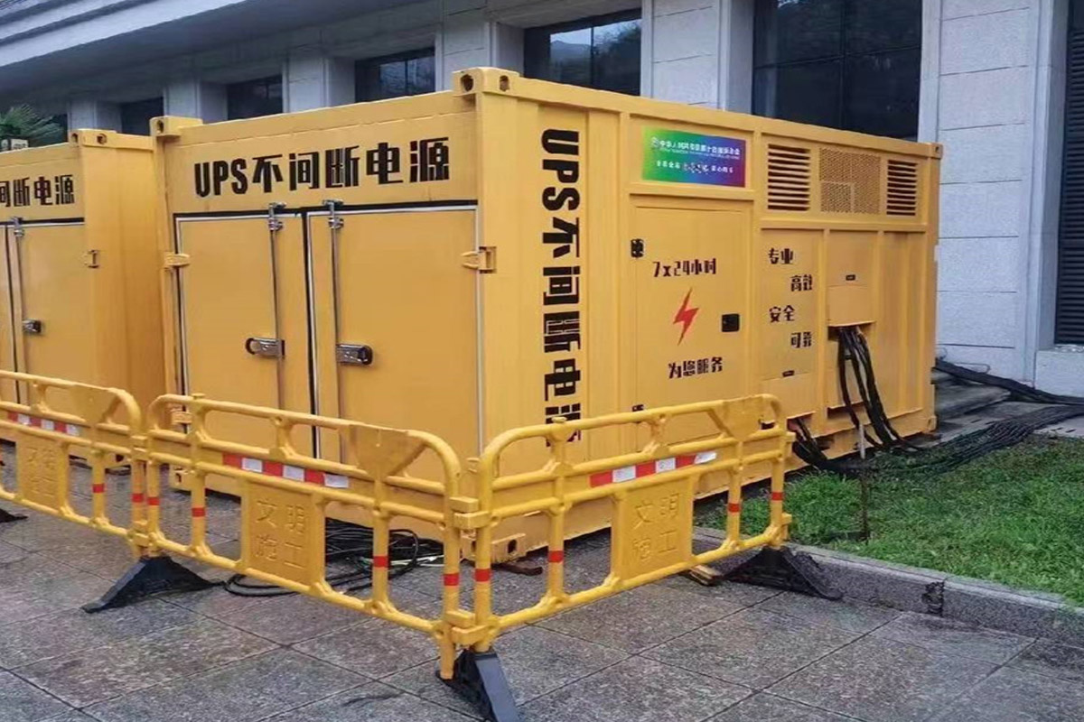 互助发电机租赁施工现场